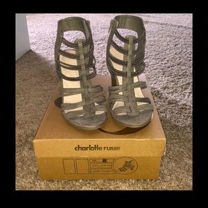 Taupe heels Charlotte Russe